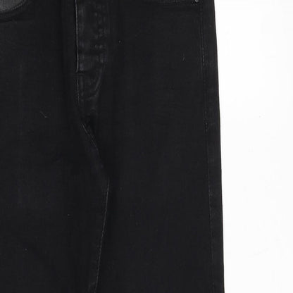 Denim & Co. Mens Black Cotton Skinny Jeans Size 30 in Slim Zip