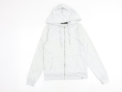 FB sister Womens Grey Cotton Full Zip Hoodie Size XS Zip