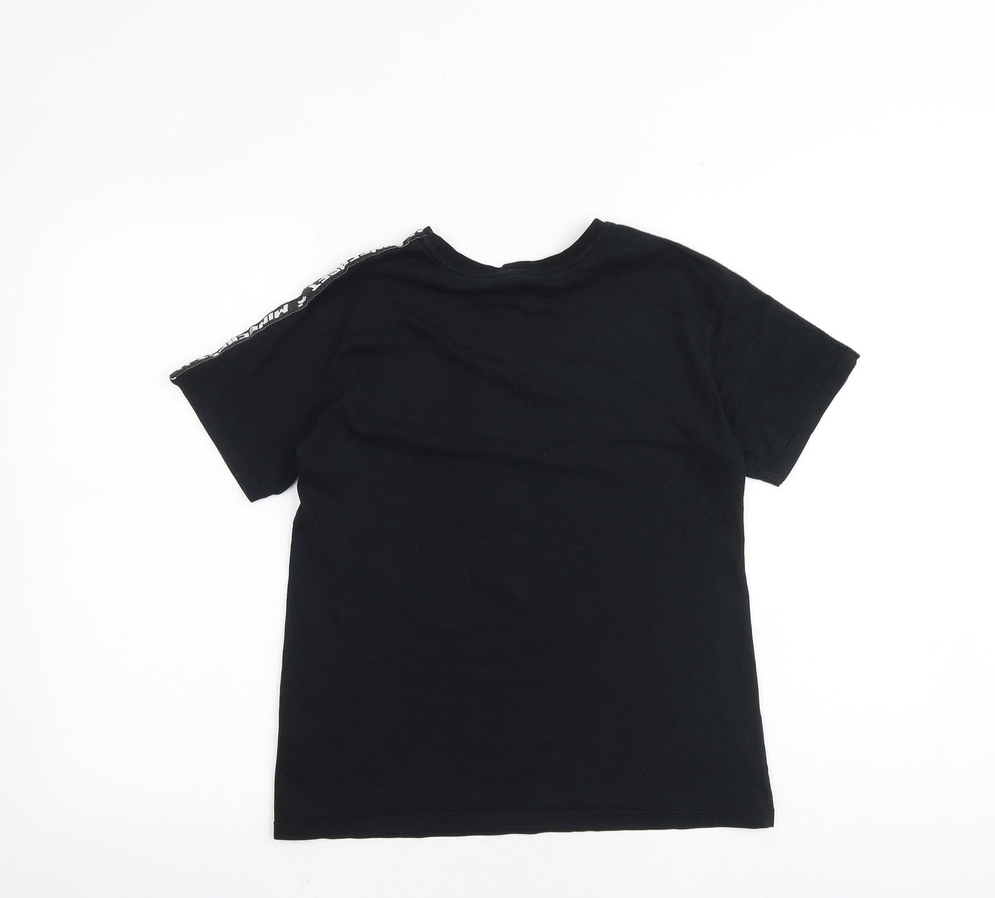 Mojang Boys Black 100% Cotton Basic T-Shirt Size 13-14 Years Round Neck Pullover - Minecraft
