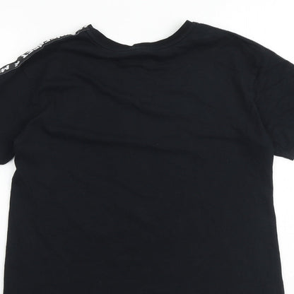 Mojang Boys Black 100% Cotton Basic T-Shirt Size 13-14 Years Round Neck Pullover - Minecraft