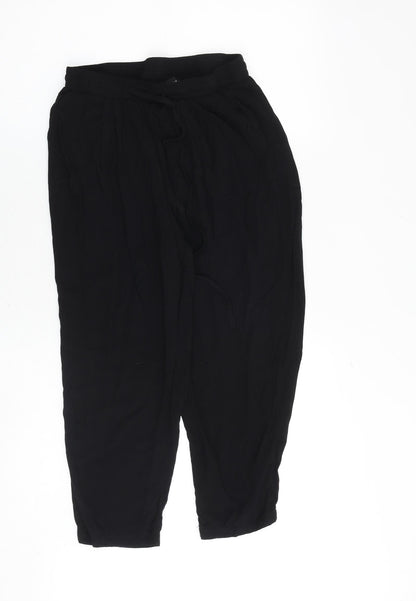 Womens UK Size 8 PRETTYLITTLETHING Regular Fit  Black Trousers