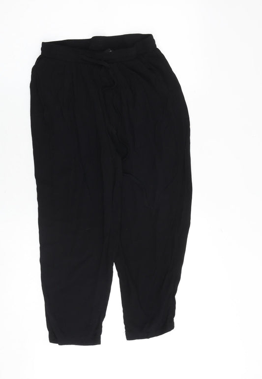 Womens UK Size 8 PRETTYLITTLETHING Regular Fit  Black Trousers