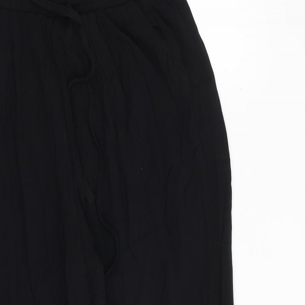 Womens UK Size 8 PRETTYLITTLETHING Regular Fit  Black Trousers