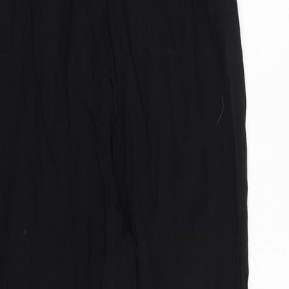 Womens UK Size 8 PRETTYLITTLETHING Regular Fit  Black Trousers