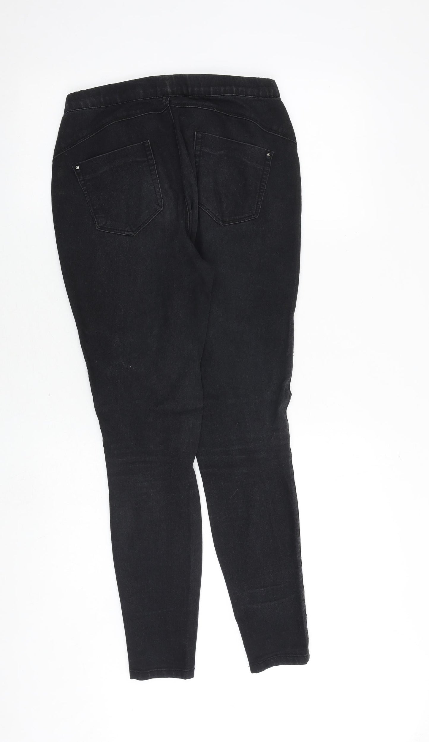 Denim & Co. Womens Grey Cotton Jegging Jeans Size 8 Regular