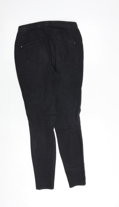 Denim & Co. Womens Grey Cotton Jegging Jeans Size 8 Regular