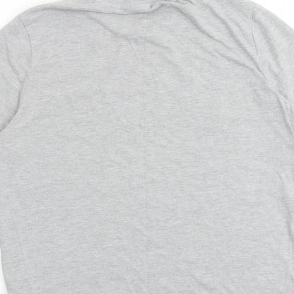 Wales Rugby Boys Grey 100% Cotton Basic T-Shirt Size S Round Neck Pullover