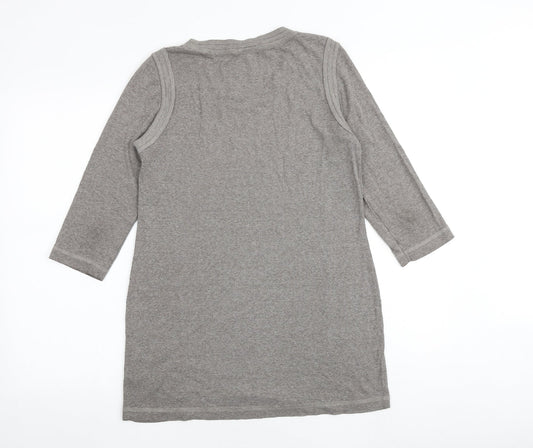 Womens UK Size 12 Marks and Spencer Grey Basic Blouse