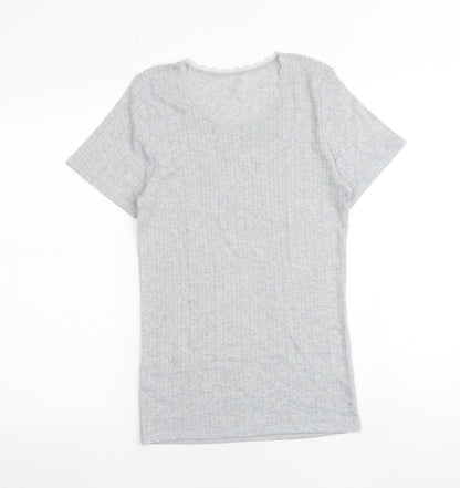 Womens UK Size 14 Marks and Spencer Grey Basic T-Shirt