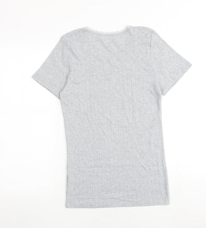Womens UK Size 14 Marks and Spencer Grey Basic T-Shirt