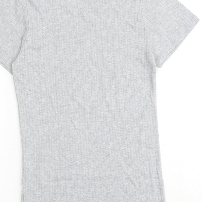 Womens UK Size 14 Marks and Spencer Grey Basic T-Shirt