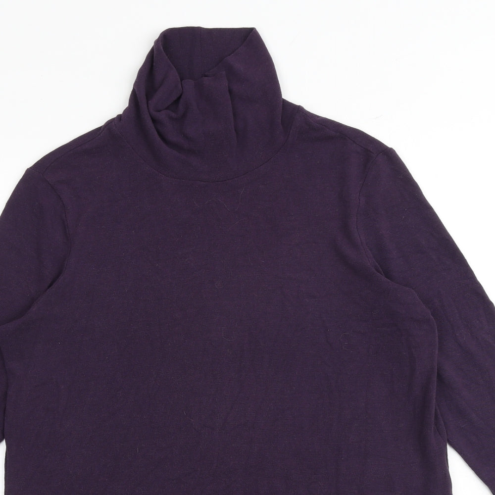 Womens UK Size 14 Marks and Spencer Purple Pullover Jumper