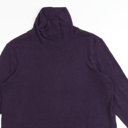 Womens UK Size 14 Marks and Spencer Purple Pullover Jumper