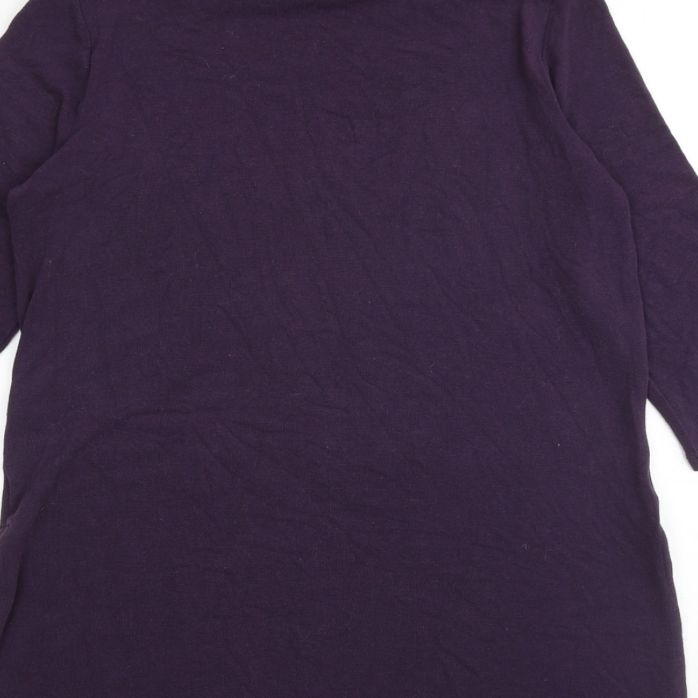 Womens UK Size 14 Marks and Spencer Purple Pullover Jumper