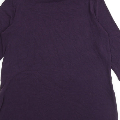 Womens UK Size 14 Marks and Spencer Purple Pullover Jumper