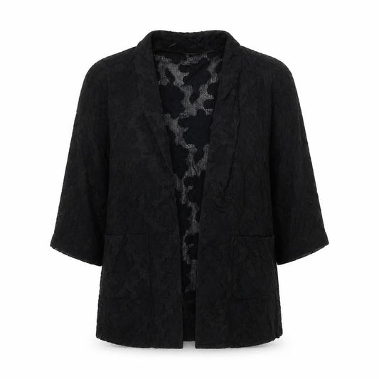 Womens UK Size 8 Topshop Black Kimono Blouse