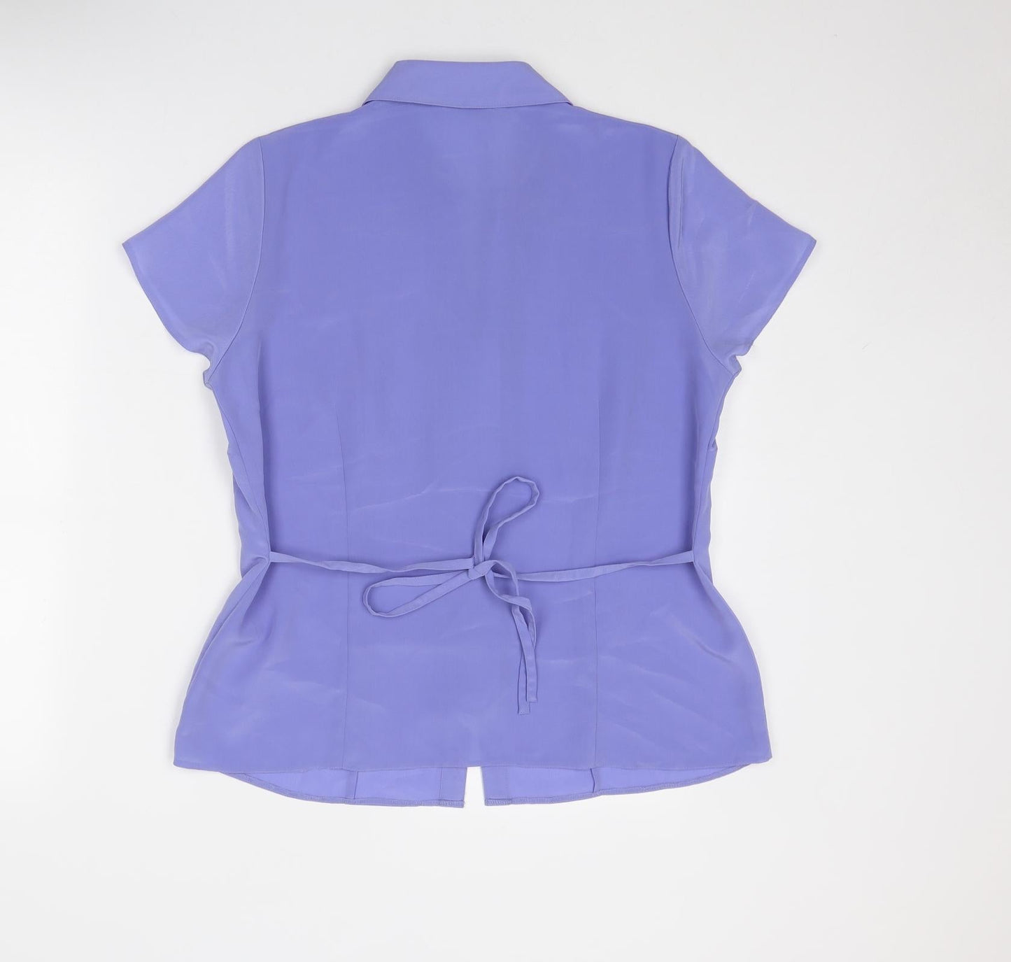 Womens UK Size 14 Bonmarché Purple Basic Button-Up