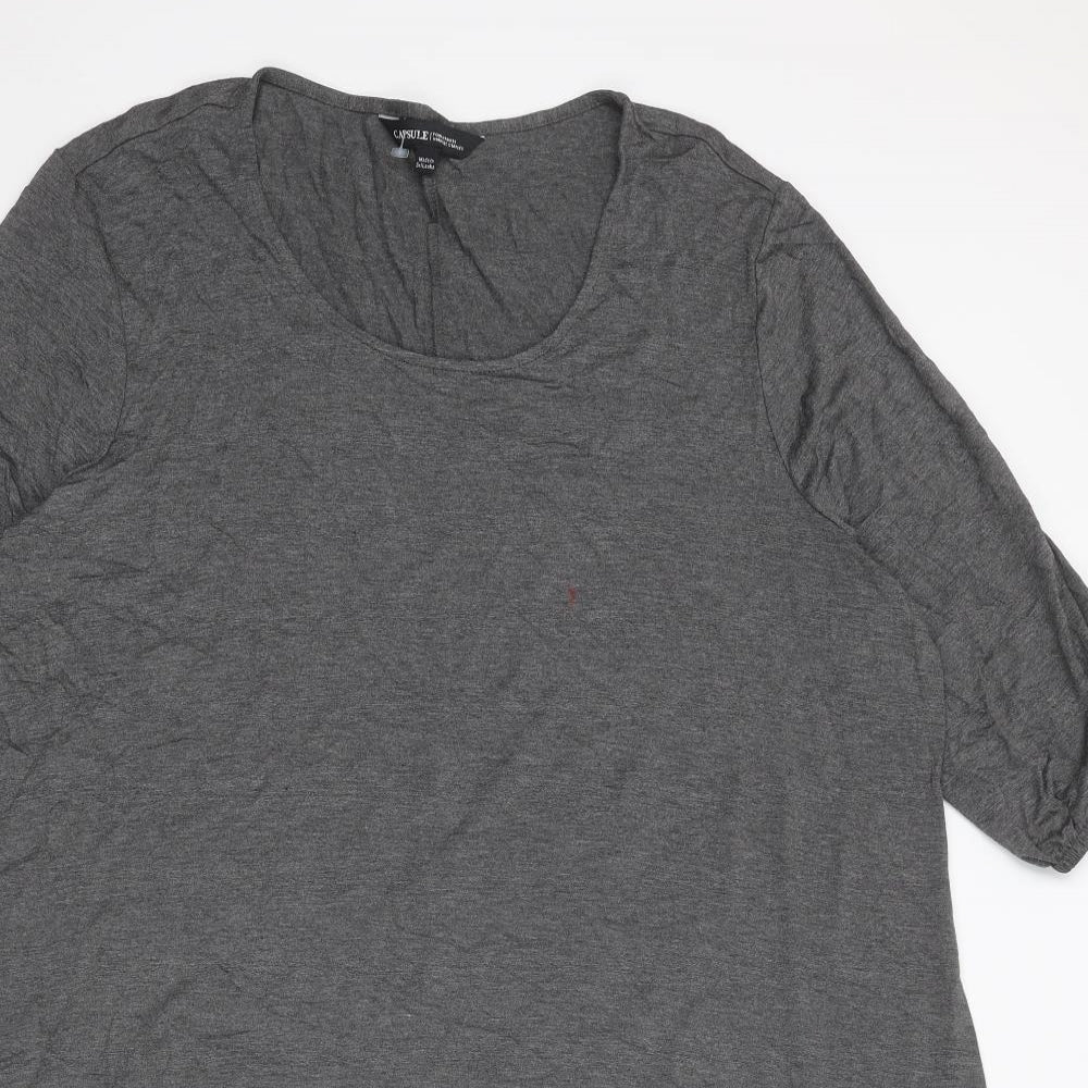 Capsule Womens Grey Viscose A-Line Size 20 Round Neck Pullover