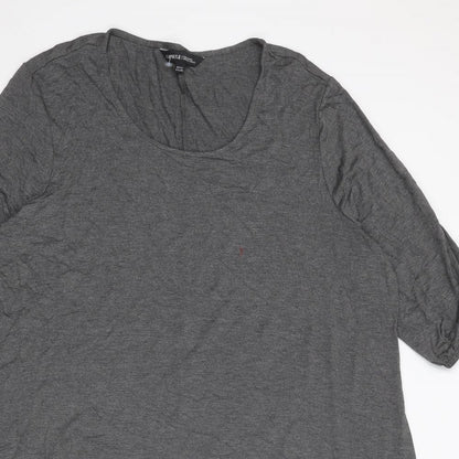 Capsule Womens Grey Viscose A-Line Size 20 Round Neck Pullover