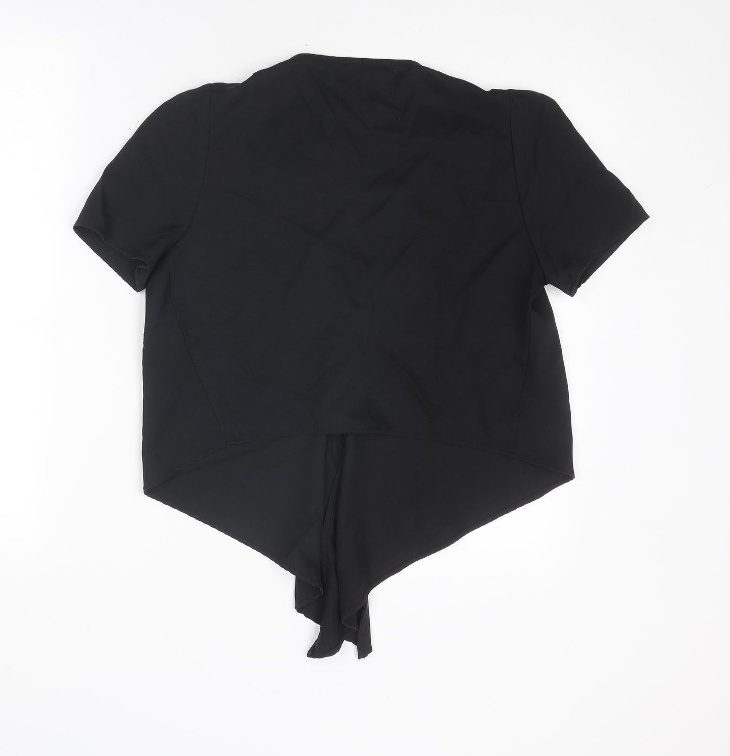 Womens UK Size M Zara Black Basic Blouse