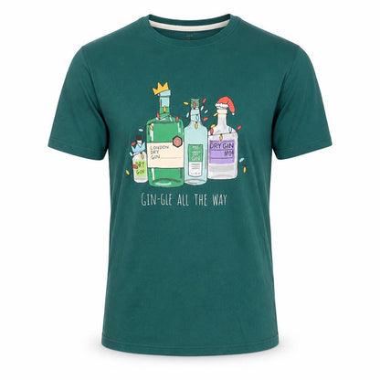 Mens UK Size S Marks and Spencer Green  T-Shirt