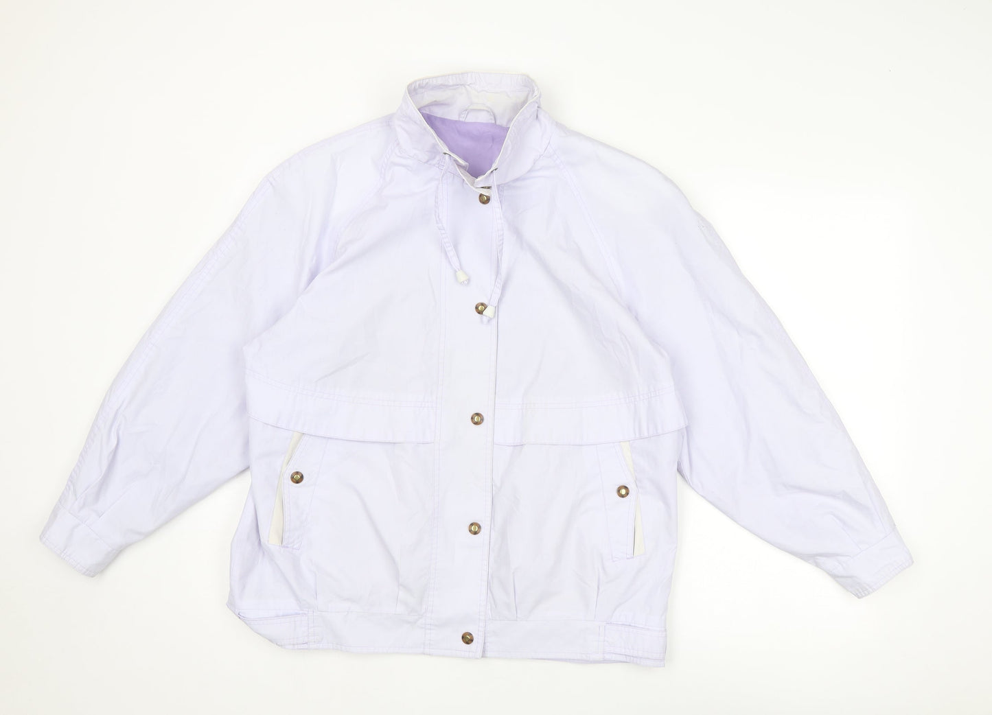 C&A Womens Purple Jacket Size 14 Snap