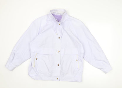 C&A Womens Purple Jacket Size 14 Snap