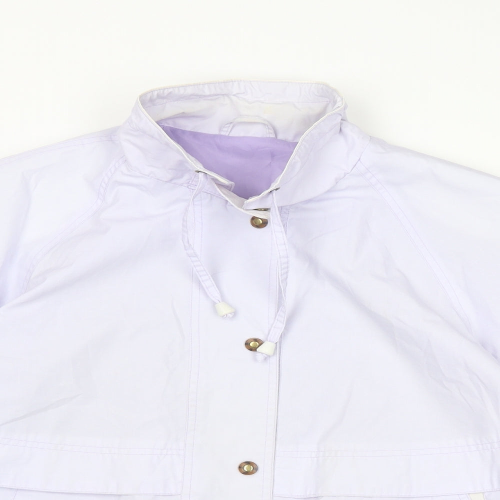 C&A Womens Purple Jacket Size 14 Snap