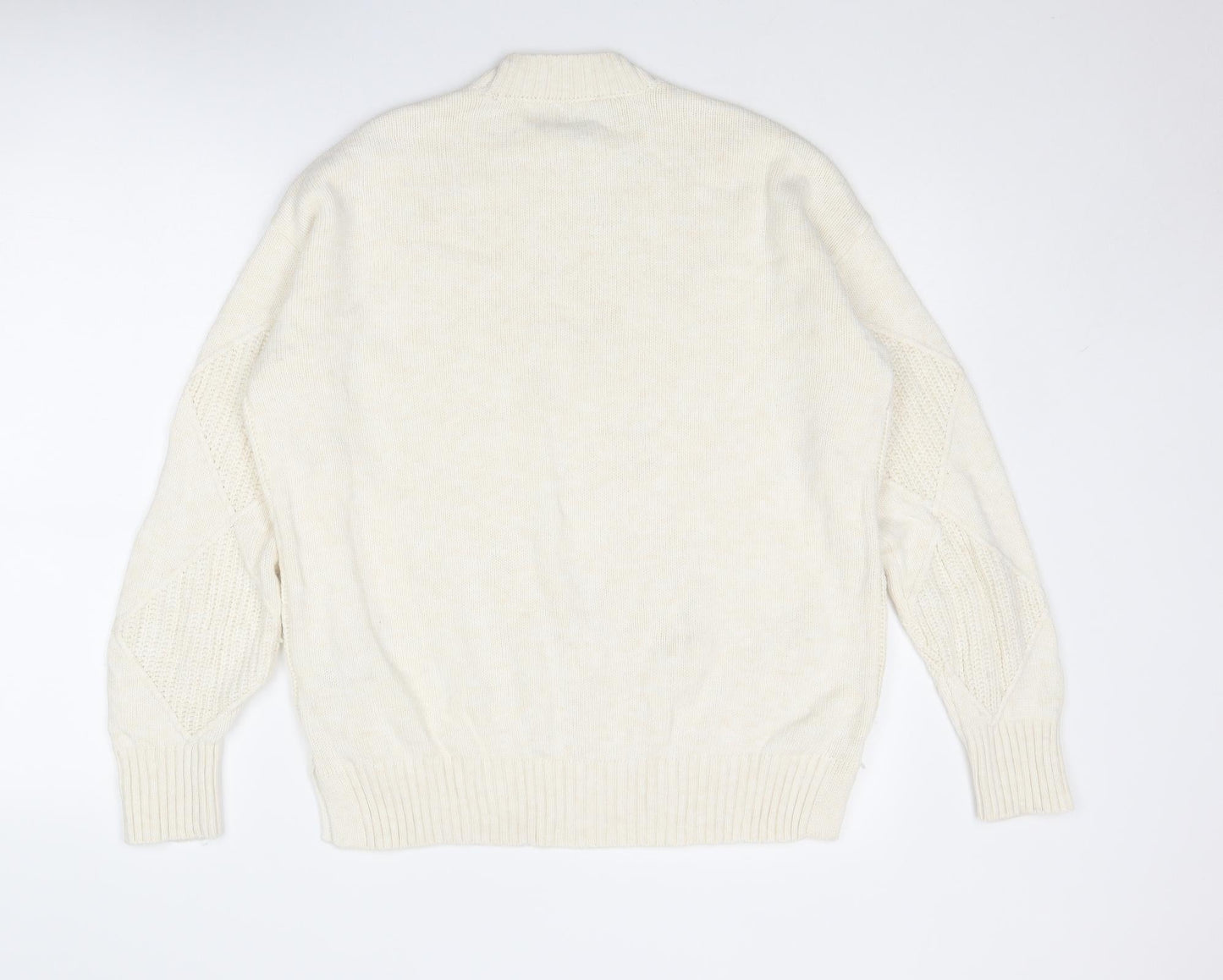 Womens UK Size M Marks and Spencer Ivory Pullover Jumper