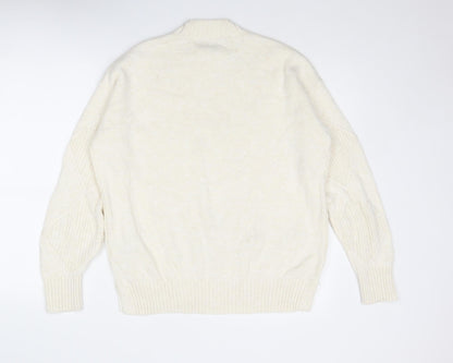 Womens UK Size M Marks and Spencer Ivory Pullover Jumper