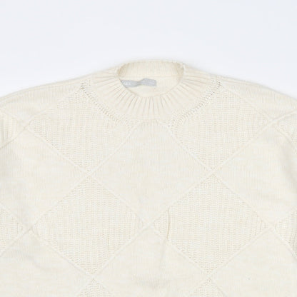 Womens UK Size M Marks and Spencer Ivory Pullover Jumper