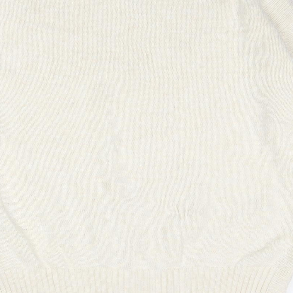 Womens UK Size M Marks and Spencer Ivory Pullover Jumper
