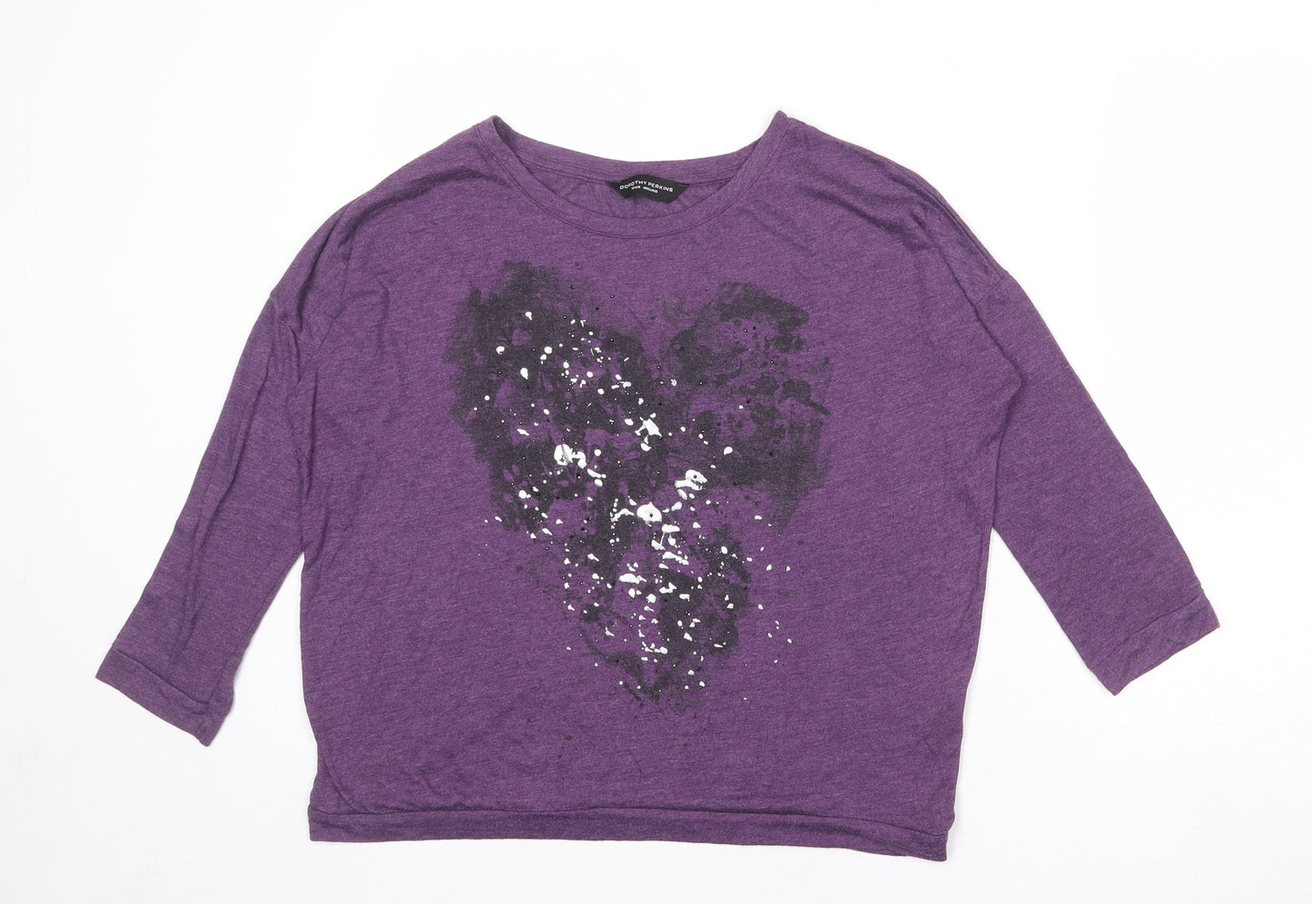 Womens UK Size 12 Dorothy Perkins Purple Basic Blouse