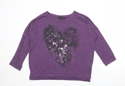 Womens UK Size 12 Dorothy Perkins Purple Basic Blouse