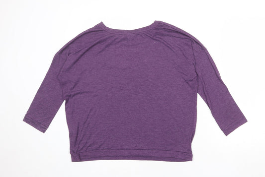 Womens UK Size 12 Dorothy Perkins Purple Basic Blouse
