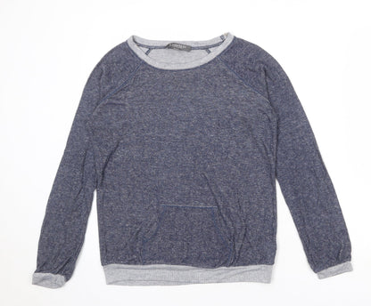Limited Collection Womens Blue Viscose Pullover Sweatshirt Size 8 Pullover