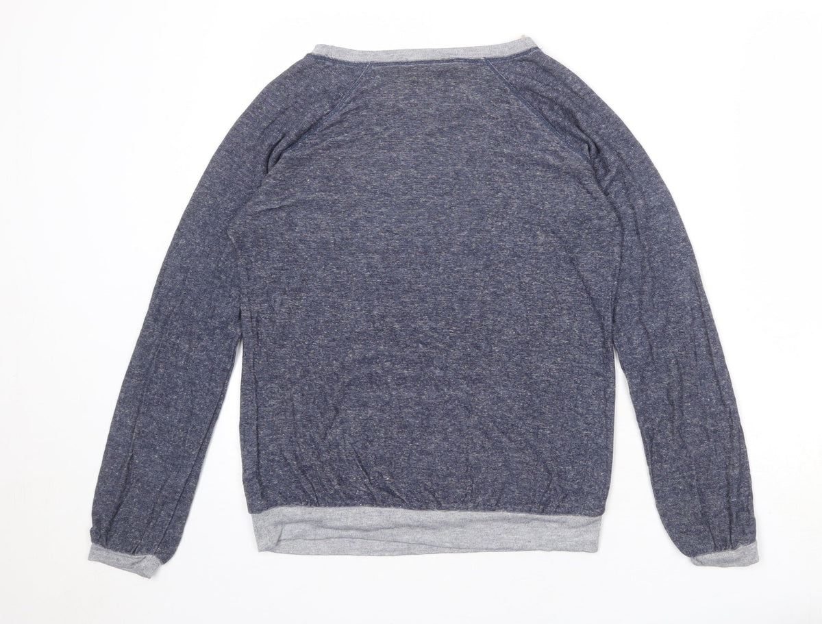 Limited Collection Womens Blue Viscose Pullover Sweatshirt Size 8 Pullover