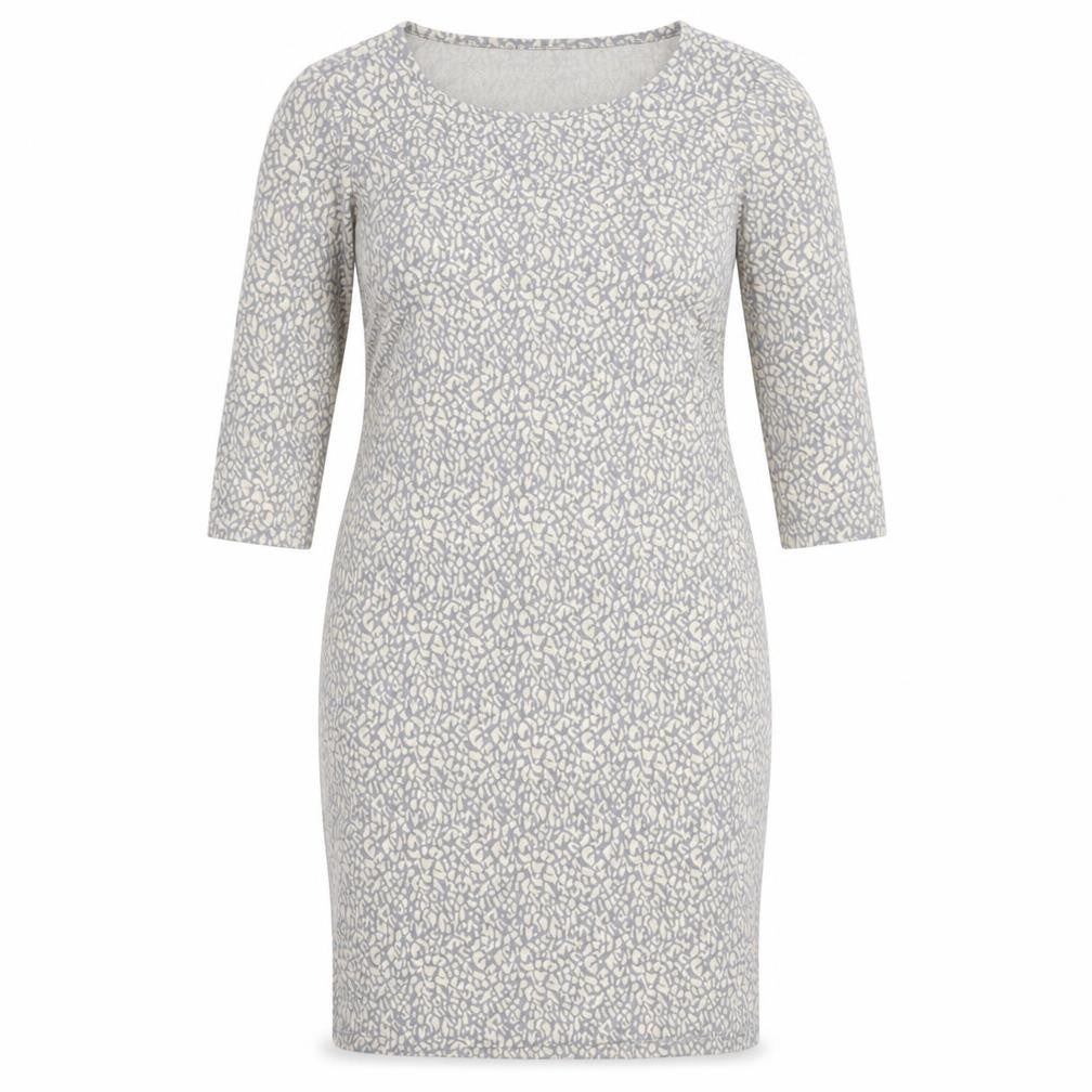 Dorothy Perkins Womens Grey Animal Print Polyester Bodycon Size 12 Round Neck Pullover - Leopard pattern