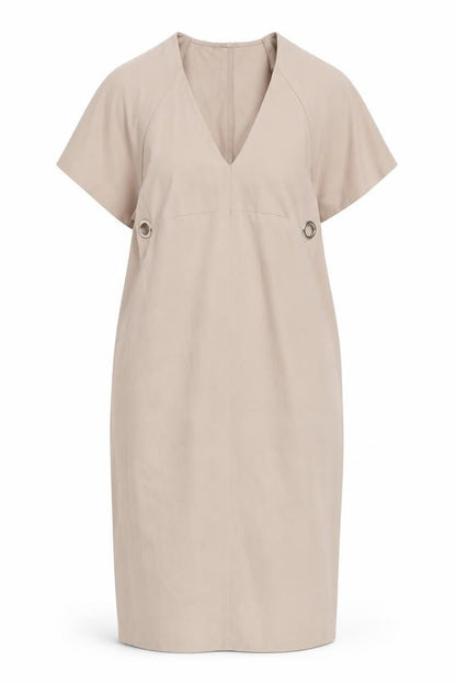 ASOS Womens Beige Polyester Shift Size 10 V-Neck Pullover