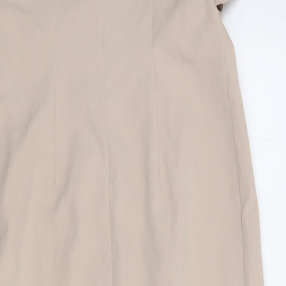 ASOS Womens Beige Polyester Shift Size 10 V-Neck Pullover