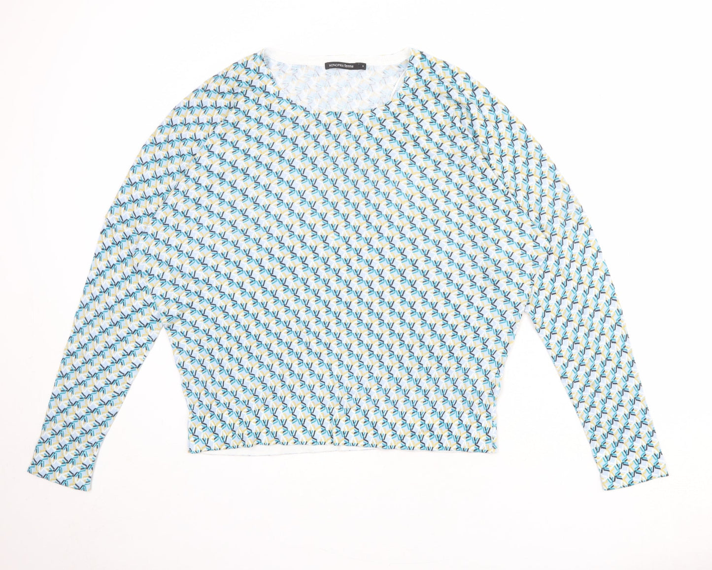 Womens UK Size M Monoprix Multicoloured Pullover Jumper