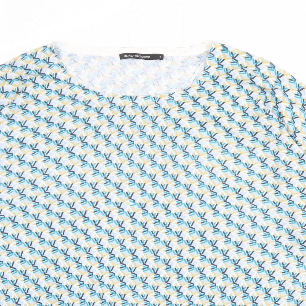 Womens UK Size M Monoprix Multicoloured Pullover Jumper