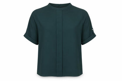 Womens UK Size 10 Autograph Green Basic Blouse