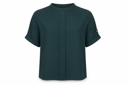 Womens UK Size 10 Autograph Green Basic Blouse