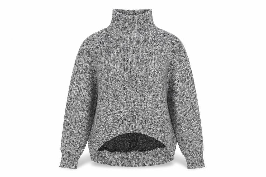 Womens UK Size 10 Topshop Grey Pullover Jumper