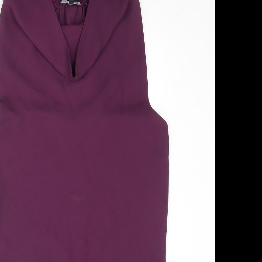 Womens UK Size 6 Warehouse Purple Basic Blouse