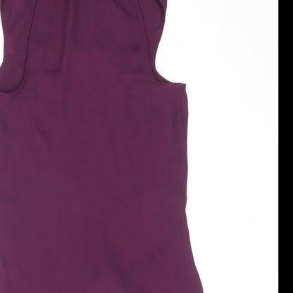 Womens UK Size 6 Warehouse Purple Basic Blouse