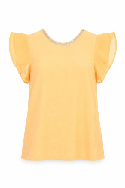 Womens UK Size 14 NEXT Orange Basic Blouse