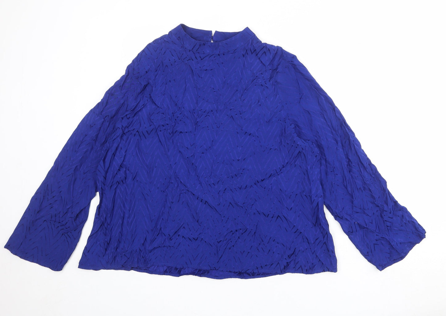 Womens UK Size 20 Marks and Spencer Blue Basic Blouse