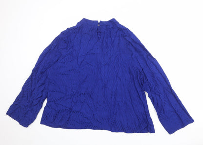 Womens UK Size 20 Marks and Spencer Blue Basic Blouse